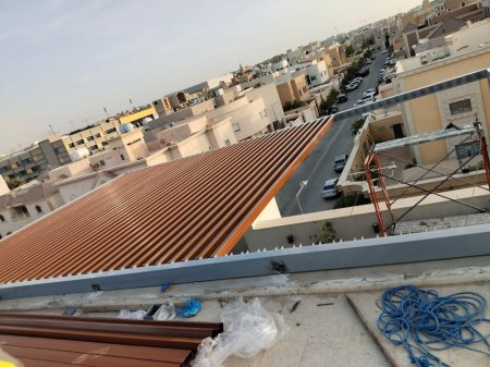 تركيب مظلات خشبيه متحركة حي الراشدية بمكة