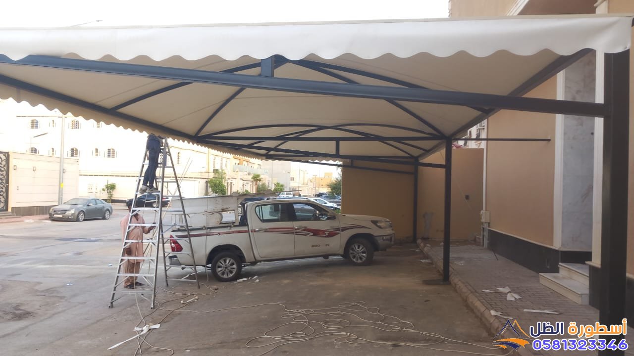 أحدث تركيب مظلات في مكة المكرمة