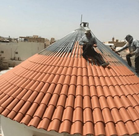 تركيب قرميد أسطح حي العوالي 
