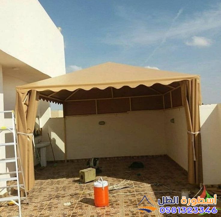 مقاول مظلات قماشية وحديدية للمنازل مكة